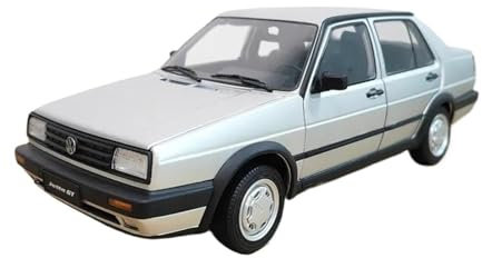 YCNXEB Miniatur Modelle 1:18 Für VW Jetta GT MK2 Legierung Automodell Klassische Miniatur Junge Sammlerstücke Originalgetreue Nachbildung(Silver)