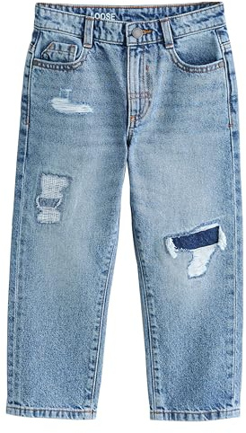 NEXT Jungen Authentic Denim Jeans 100% Baumwolle-Loose-Fit 98-176