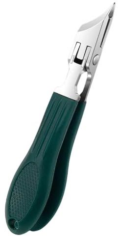 Eingewachsene Nagelknipser, Abgewinkelter Nagelknipser Fußnägel, Präzision Fußnagel Knipser Spritzschutz, 25° Schräge Kante, Nagelrillenwerkzeug, Dicker Zehennagelknipser, Edelstahl, 9x2x5cm