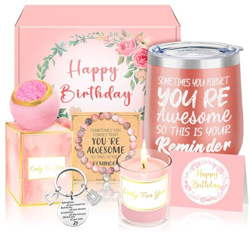 Sheinly Birthday Pamper Gifts for Women Birthday Present for Her Wife Mum Sister Friends Bestie Ladies Hamper Gifts Well Being Get Well Soon Gifts