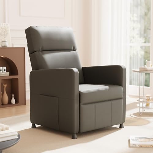 Devoko Elektrisch Verstellbarer Relaxsessel mit Liegefunktion - Fernsehsessel Einzelsessel Ruhesessel Liegesessel für Wohnzimmer & Schlafzimmer Heimkino - PU Schwarzes