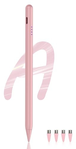 Stylus Pen for A9+ tablet Power-Display Android Tablet Pen POM Tip Magnetic Rechargeable Stylus Compatible with Samsung Tab A9/A9+ and Other Android smartphone and Tablet Devices (Pink)