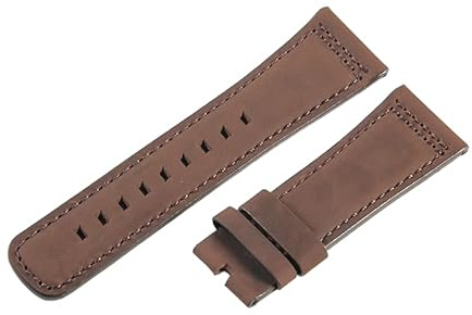 ROUHO 28mm Vintage Nubukleder Uhrenarmband Schweißfest Ersatz Uhrenarmband für SevenFriday P2/PS1/M2/Q2