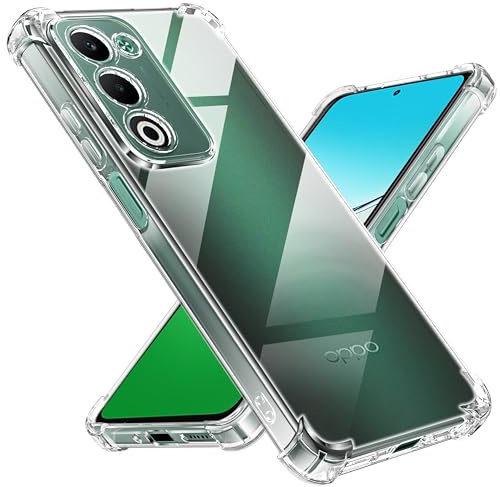 Tentoki Funda para OPPO A5 5G, Suave TPU, Transparente | Carcasa Protectora con Cojín de Aire Esquina Integrado, Antigolpes, Antiarañazos, Antichoque, Anti-Amarillo