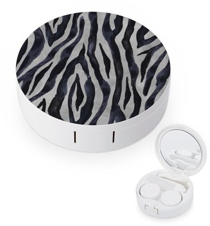 fkgvwo Contact Lens Case Grey Contact Lens Box Travel Kit Portable for Travel & Home