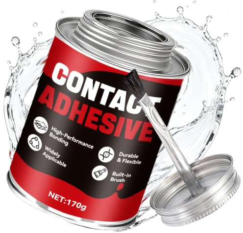 Colle Contact, 170 Colle Neoprene Liquide, Prise Rapide Colles Contact Neoprene, Imperméable Convient au Cuir, au Caoutchouc, aux Textiles, aux Métaux et au Pvc