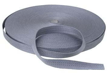 LYSEL® Gurtband Polyester, (B) 35mm in grau (1 lfm) 3200kg