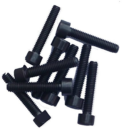 MK-Befestigungstechnik M4x8 Zylinderschrauben mit Innensechskant DIN 912 Kl.12.9 - schwarz blank - 25 Stück
