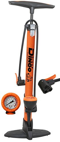 BDCP Hochdruck Standpumpe 11 Bar orange Aluminium mit Manometer