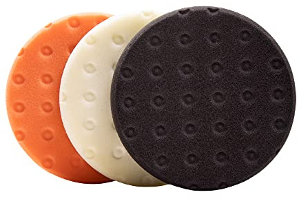Lake Country CCS Pad Kit - 3 Pads for Cutting, Polishing & Finishing - Premium Grade Hook-and-Loop Versatile for All Tools and Polishers - Coarse Buffing Pad Safe for All Finishes (6.5)