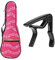 21 in Ukulele Bag Oxford - Custodia impermeabile per note musicali, con tracolla regolabile, con capotasto per ukulele con capo Ukulele (rosa)