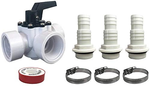 well2wellness® Bypass Set 8-pièces Kit de dérivation en PVC de Haute qualité 8 pièces pour Chauffage Solaire de Piscine