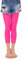 L&K-II Collants de ballet 3/4 fille sans pieds/leggings avec dentelle 27250 Rose foncé