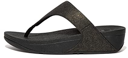 Fitflop Women's Lulu Wedge Sandal, All Black, 4 UK