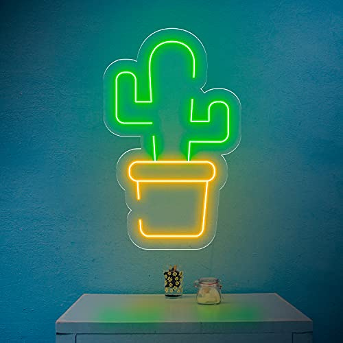Oh! My Neon Luce LED al neon Cactus per decorazione ristorante interno 35 55 75 95 cm a scelta 12V ASB0006