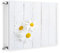 TMK ArtDeko Heizkörperverkleidung mit Magnet Stilvolle Optik 60x60 Heizkörperabdeckung, Blumen Holz