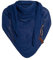 KNIT FACTORY - Lola Dreieckstuch - Fein Gestrickter Damen Schal - Tuch Schal - Für Frühling und Sommer - Baumwollmix - Kings Blue - 190x85 cm