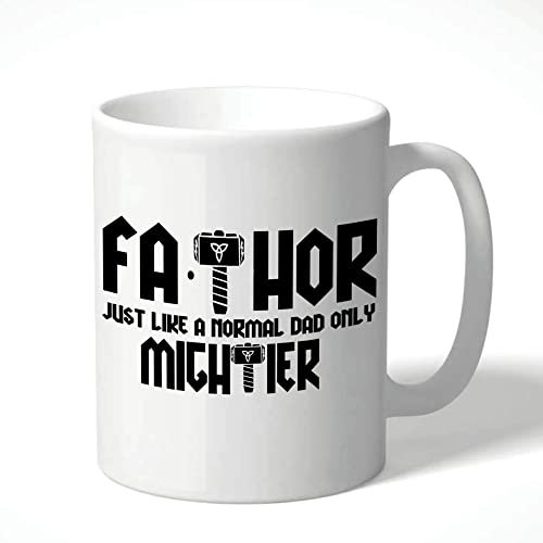 FA-Thor Mug - Like a Dad, Just Mightier, Funny Superhero Father's Day CMUG185