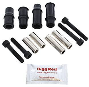 Bigg Red - Brake Caliper Slider Bolt Pin Guide Kit - Front Left & Right - Compatible with, etc…