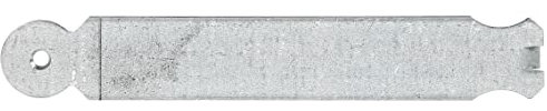 Alberts 307820 Mauerkralle | abgerundet | sendzimirverzinkt | zum Einbetonieren | 190 x 30 mm