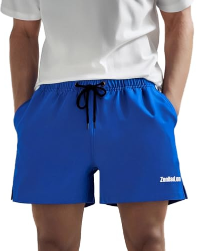 ZAIGELUO Herren Shorts Sport Laufhose Kurze Hose Schnell Trocknend Sporthose mit Tasch Running Sportshorts Traininghose Jogginghose mit Innenslip
