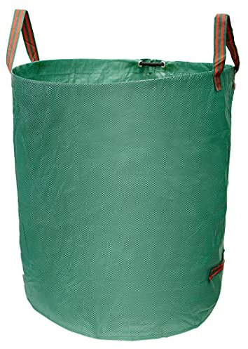 VERTO Gartentasche Gartensack 270 L, 150 g/m2; PP | gepolsterter Rand, 3 griffe, 67 x 76 cm | Laubsack Gartenabfallsack für trockenes Laub, Unkraut und Grasschnitt, für Garten, Kleingarten