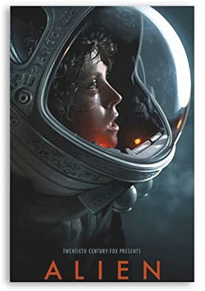 Enartly Foto Auf Leinwand Alien Movie Decorativi Poster del soggiorno 60x90cm Senza Cornice