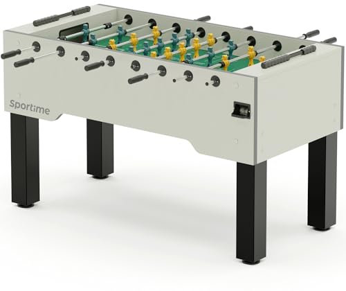 Sportime Tischkicker Match | Guardian vs Dragon | Figuren mit Gewichtsausgleich | Wartungsfreie Guardian Gleitlager | Robustes 20 mm Spielfeld | Belastbar bis 35 kg | Indoor | 90 kg Gewicht