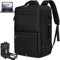 IGOLUMON Rucksack Herren Großer Laptop Rucksack 17.3 Zoll Handgepäck Rucksack Business Reiserucksack Wasserdichter für Damen Schulrucksack Laptoptasche 40L Schwarz