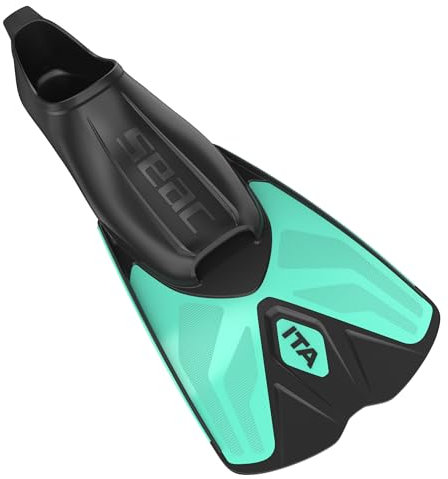 SEAC ITA, Light and Powerful Short Swimming and Snorkeling Fins for both Adults and Children