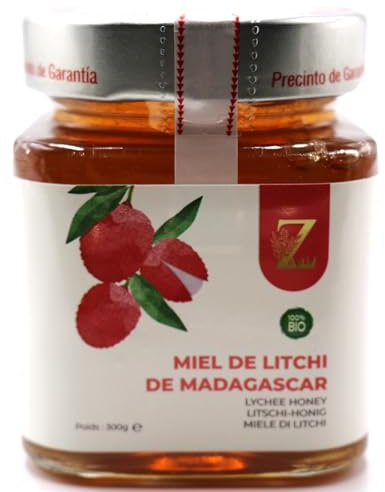 Litschi-Honig aus Madagaskar – 300 g – ein seltener und einzigartiger Honig – 100 % natürlich, geerntet in der Region Manakara