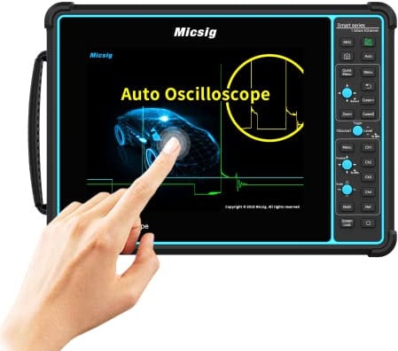 Micsig SATO SATO1004 Tableta de 8 '' Osciloscopio digital con pantalla táctil Osciloscopio portátil completamente táctil con multímetro 4 canales 100 Mhz
