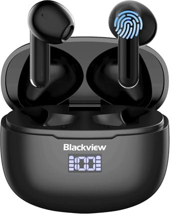 Blackview Wireless Earbuds, Bluetooth 5.3 Earbuds, HI-FI Stereo, True Wireless Stereo Headphones IPX7 Waterproof, In-Ear Headphones with 4 ENC Noise Reduction, Touch Control, Airbuds 7 Earphones