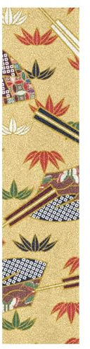 KAAVIYO Kunst Japanisches Blatt Muster Skateboard Griptape rutschfest Selbstklebend Longboard Griptapes Aufkleber Griffband(9x33in,44x10in 1pcs)