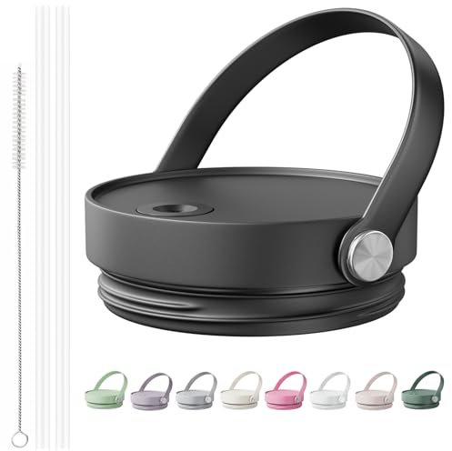 CHEETAH Ersatzdeckel für Stanley Cup Quencher H2.0 FlowState Becher, mit leicht zu tragendem, weichem Silikongriff und Strohhalmen, isolierter Kunststoff, auslaufsicherer Strohhalm-Deckel, 1,2 l,