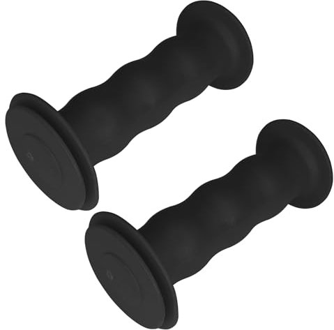 cyclingcolors Fahrradgriffe kinderfahrrad lenkergriffe mit sicherheits 19mm länge 85mm Griffe Gummi Grips griffgummi Dreirad Roller Paar, Schwarz