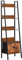 FurnitureR Libreria a scala, libreria a 5 ripiani, con cassetto, per casa, ufficio, soggiorno, camera da letto, 42,5 x 29 x 141 cm, marrone