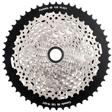 SQIANKUN Kassetten Ritzel MTB 12s Micro Spline Kassette 12 Speed ​​Bike Freilauf 10-50T/52T for Microspline Freilauf Fahrrad Zahnkranz(12s MS 10-52T)
