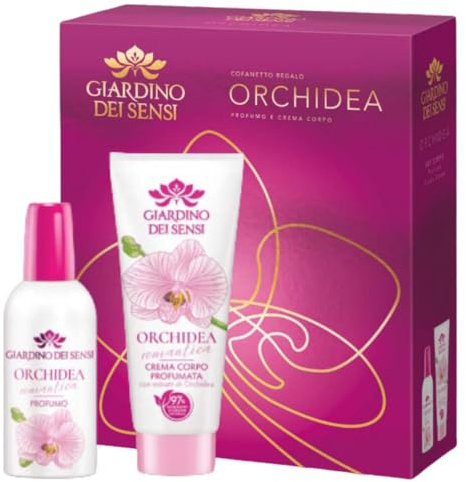 Confezione Regalo Giardino dei Sensi - Cofanetto con Profumo 100ml e Crema Corpo 100ml (Orchidea Romantica Phoenix)