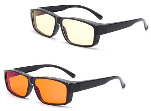 Benaewa 2pcs Blue Light Blocking Glasses, Blue Light gaming Glasses for Men, Women