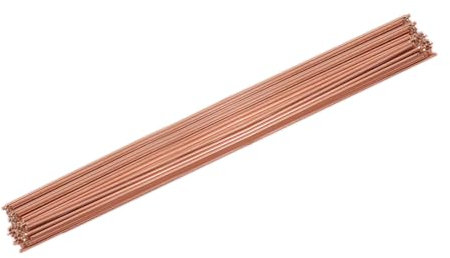 10 varillas de soldadura de cobre fosforado BCuP-2 varillas de soldadura autofluentes de baja temperatura para tuberías de cobre, aire acondicionado, refrigeradores, horno, redondas, 1 x 500 mm