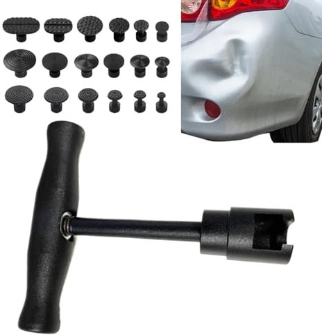 Extracteur de bosses pour carrosserie automobile, outil de débosselage pour voiture,Kit de ventouse de débosselage sans danger en forme de T - Outils résistants de réparation de carrosserie de voiture