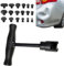 Extracteur de bosses pour carrosserie automobile, outil de débosselage pour voiture,Kit de ventouse de débosselage sans danger en forme de T - Outils résistants de réparation de carrosserie de voiture