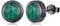 PARYFO Wikiger Ohrstecker für Männer 925 Sterling Silber Wikinger Keltische Ohrringe Malachit Schwarz Ohrstecker Wikinger Nordischer Schmuck für Männer Frauen Mädchen