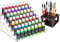 UpChoNice 7-Layer Clear Paint Organizer & Brush Holder, Snap-On Design Miniature Multi-Layer Storage Rack for Model Paints, Alcohol Inks, Nail Polish & Craft Supplies, Easy Assembly
