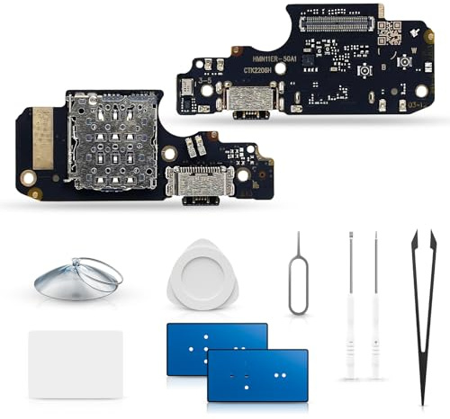 ExtKry Puerto de Carga para Redmi Note 11 Pro 5G/12 Pro 4G/Poco X4 Pro 5G Kit Reparación | Conector de carga flex de carga placa de carga charger port con micrófono y kit reparación.