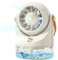 Ventilador de mesa muy silencioso, mini ventilador USB, mini aire acondicionado portátil con batería, pequeño ventilador, funciona con pilas, para camping, viajes, oficina, portátil, enfriador de aire