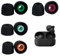 4 Pairs Replacement Silicone Earbud Tips Eartips for Sony WF-1000XM4 Wireless Earbuds, Noise Reduction Sound Enhancement Padded Earplugs, Comfort Soft Anti Slip Ear Buds Replacement Set (Black)