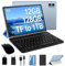 DEERTiME 2025 Newest Tablet 10 Pulgadas Android, 12 GB RAM+128 GB ROM(TF 1TB), 5G+2.4G WiFi, 8 Core 2.0 GHz, BT 5.0, Widget, 6000 mAh, 5+8MP, Certificada GMS Tableta con Teclado + Funda - Azul