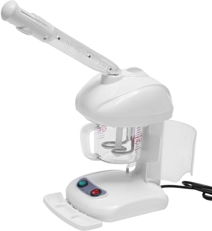 Sauna facial Appareil de soin des cheveux 220 V avec modes ozone et vapeur Vapeur pour le visage et les cheveux 480 W Pour la maison, les magasins de coiffure, les magasins de beauté, etc. Blanc